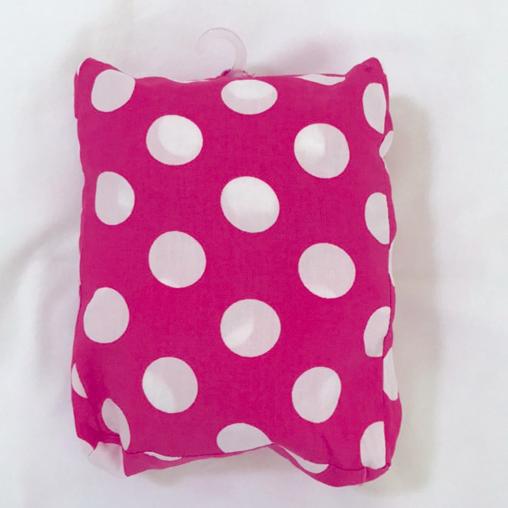 Hot Pink White Polka Dot Fitted Crib Sheet w/Case
